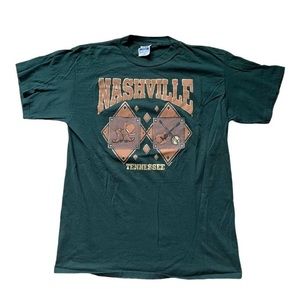 Vintage Nashville Tennessee Green T-shirt